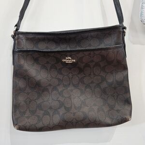 Coach Brown Signature Shoulder Bag